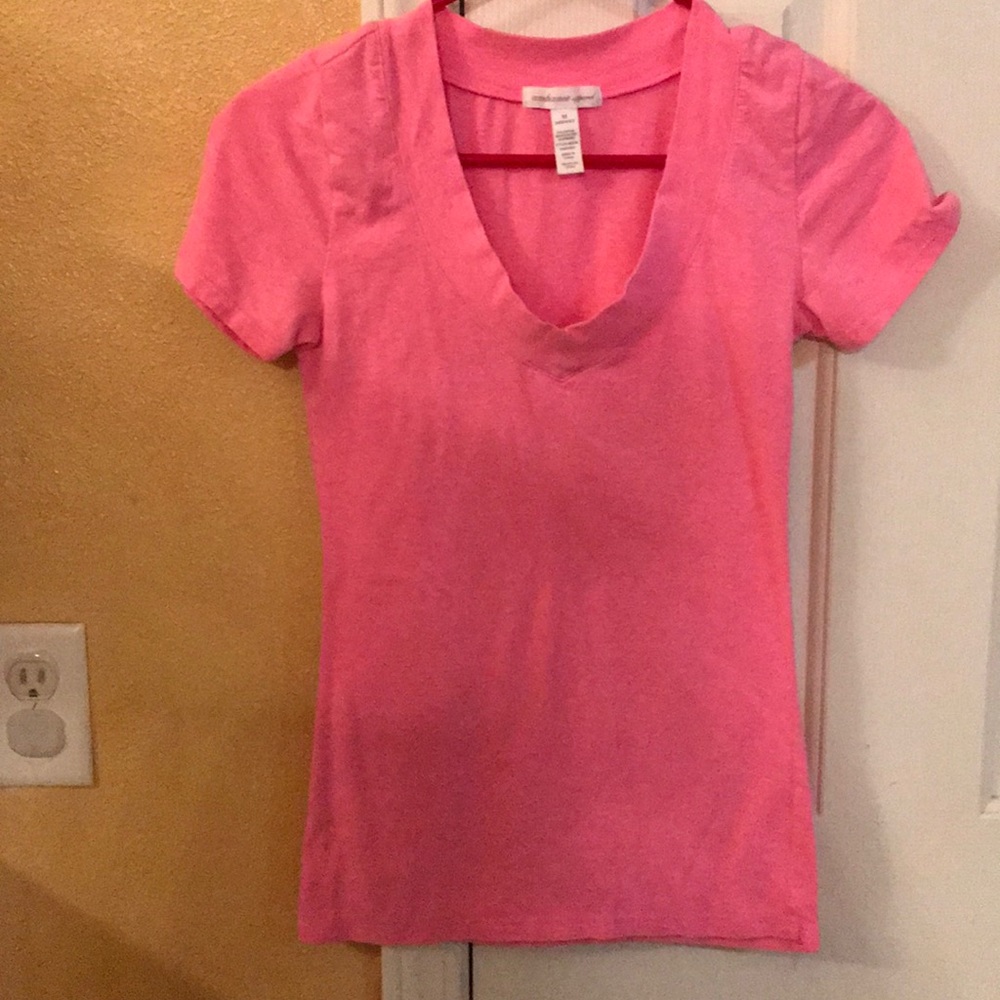 Pink v neck